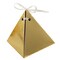 Elegant Pyramid Favor Boxes with Satin Ribbons Wedding Party Decor